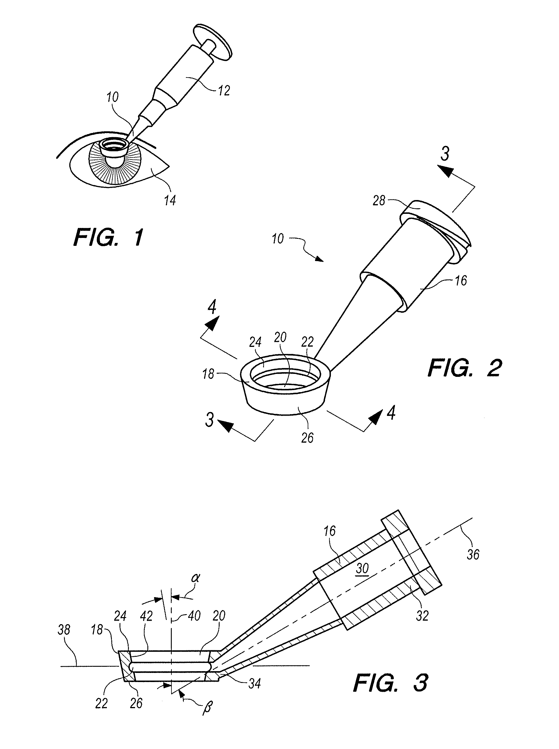 Applicator for superficial corneal medicaments