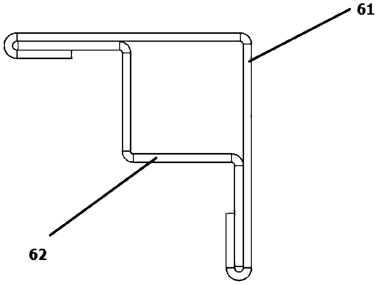 Section bar and three-door power distribution cabinet body