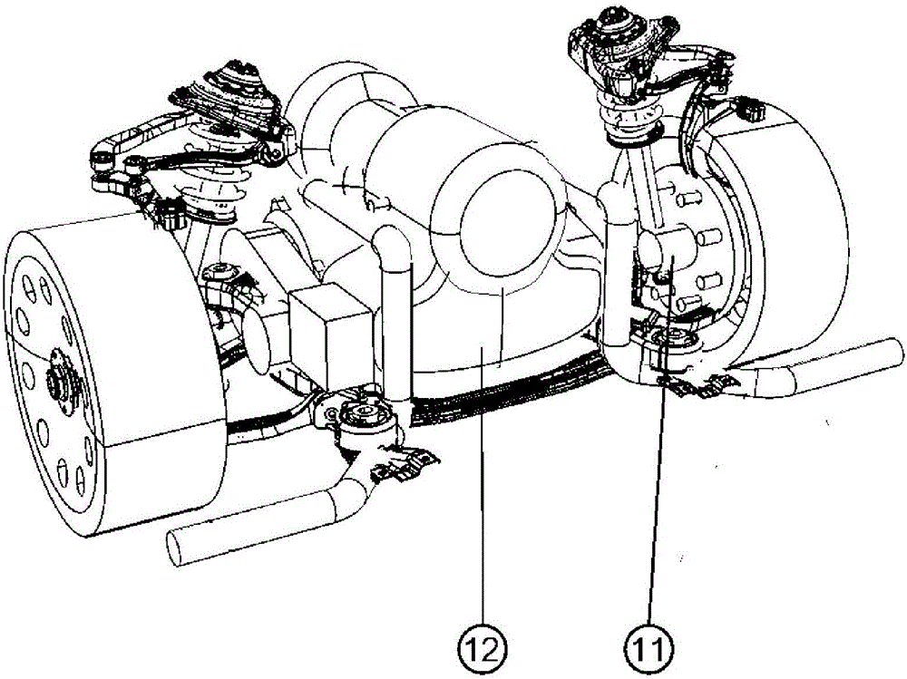 Extend range type electric passenger vehicle with engine arranged at front position