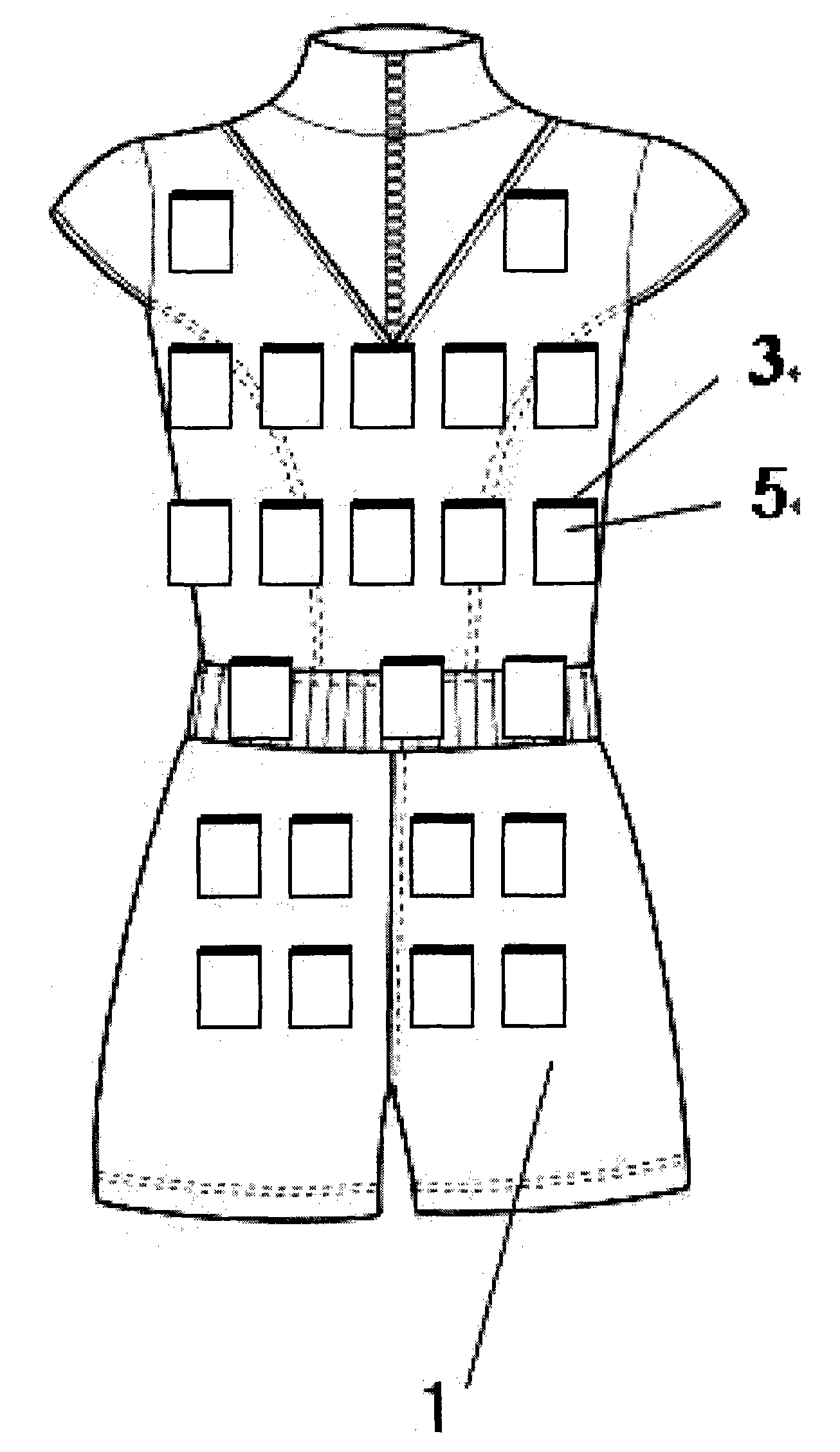 Medicine information treatment garment