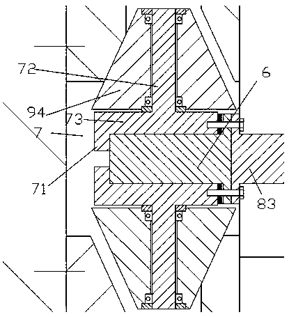 A processing device with reciprocating motion of processing head and indicator light