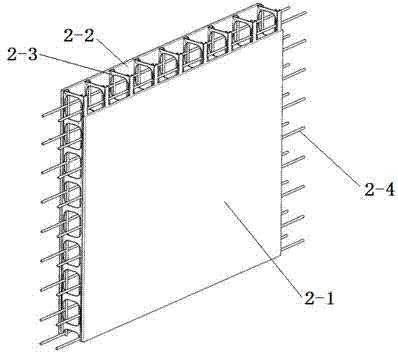 Assembly-type cast-in-place concrete structure disassembly-free template pipe gallery