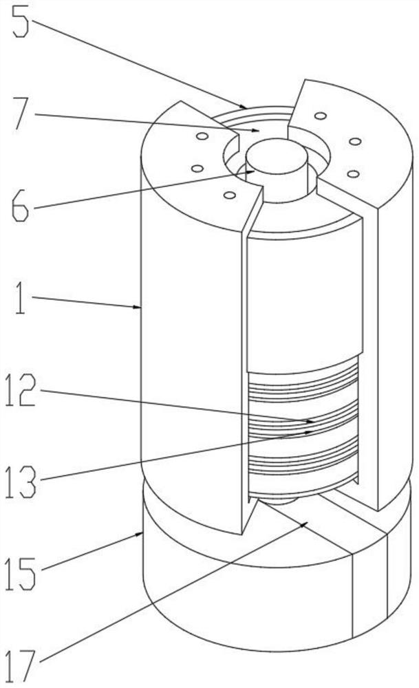 Vertical tuning damping/vibration reducing device with quasi-zero stiffness characteristic