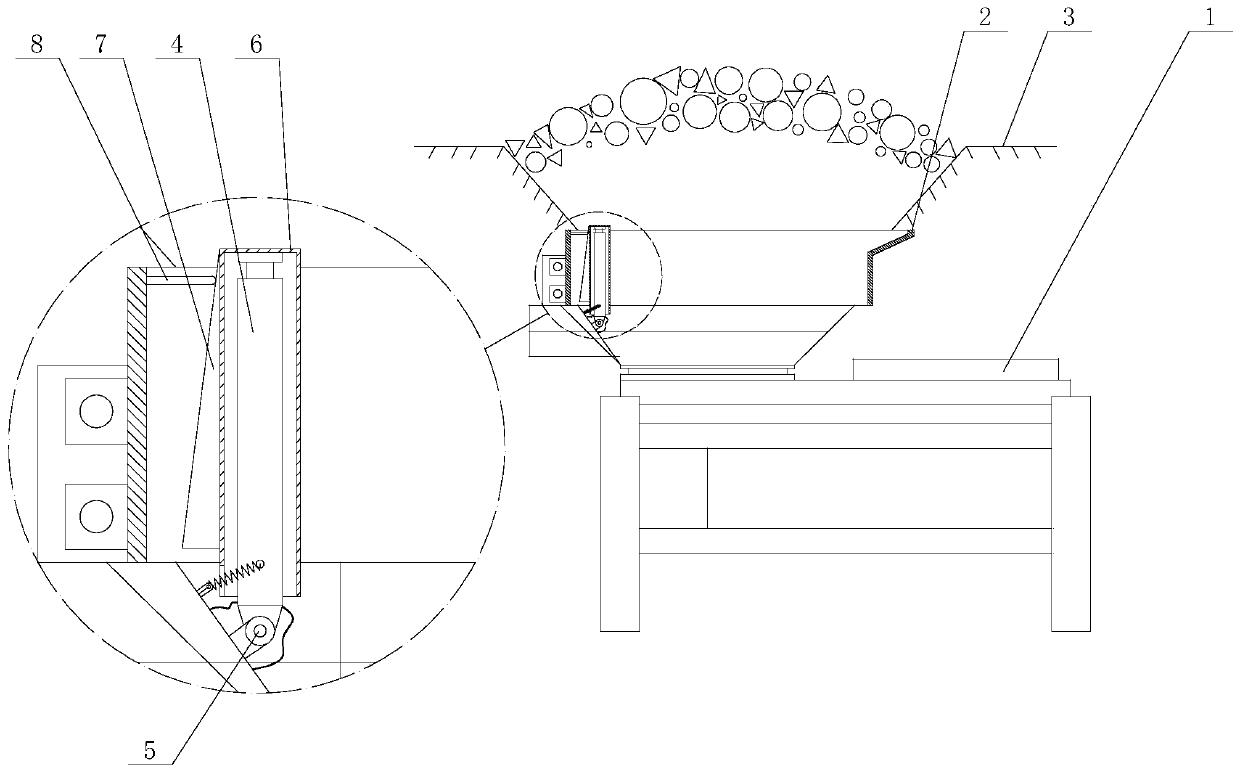 Feeder arch breaking structure