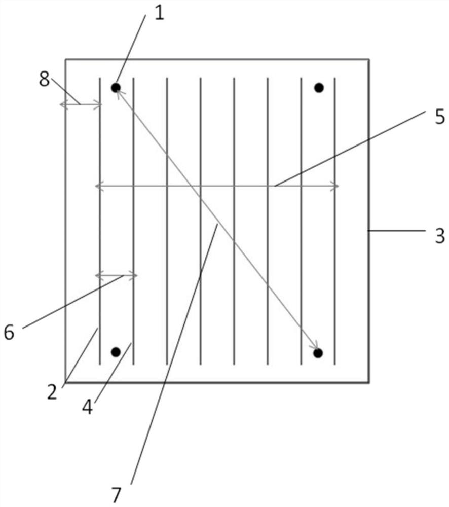 Method for detecting graphic precision of laser-doped SE battery