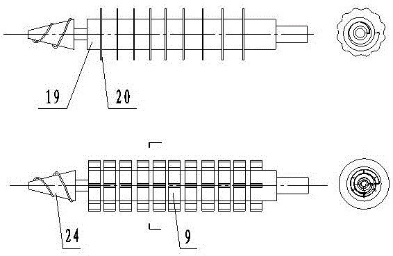 The unit structure of ear-picking straw crushing