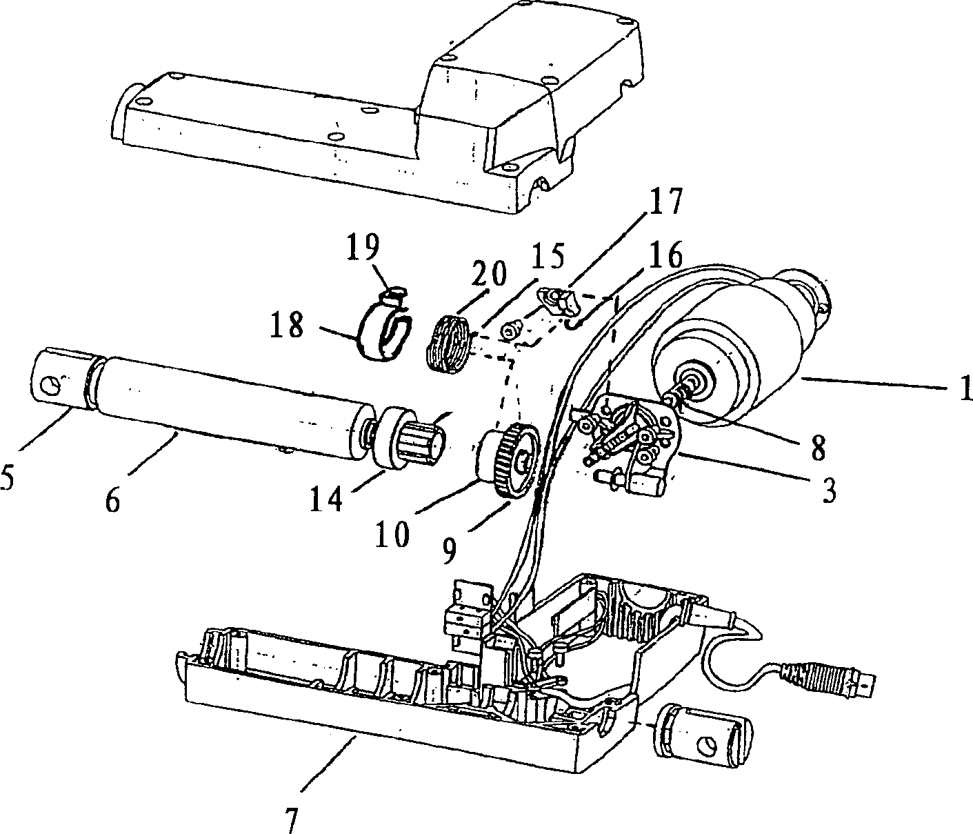 A linear actuator with self-locking spindle