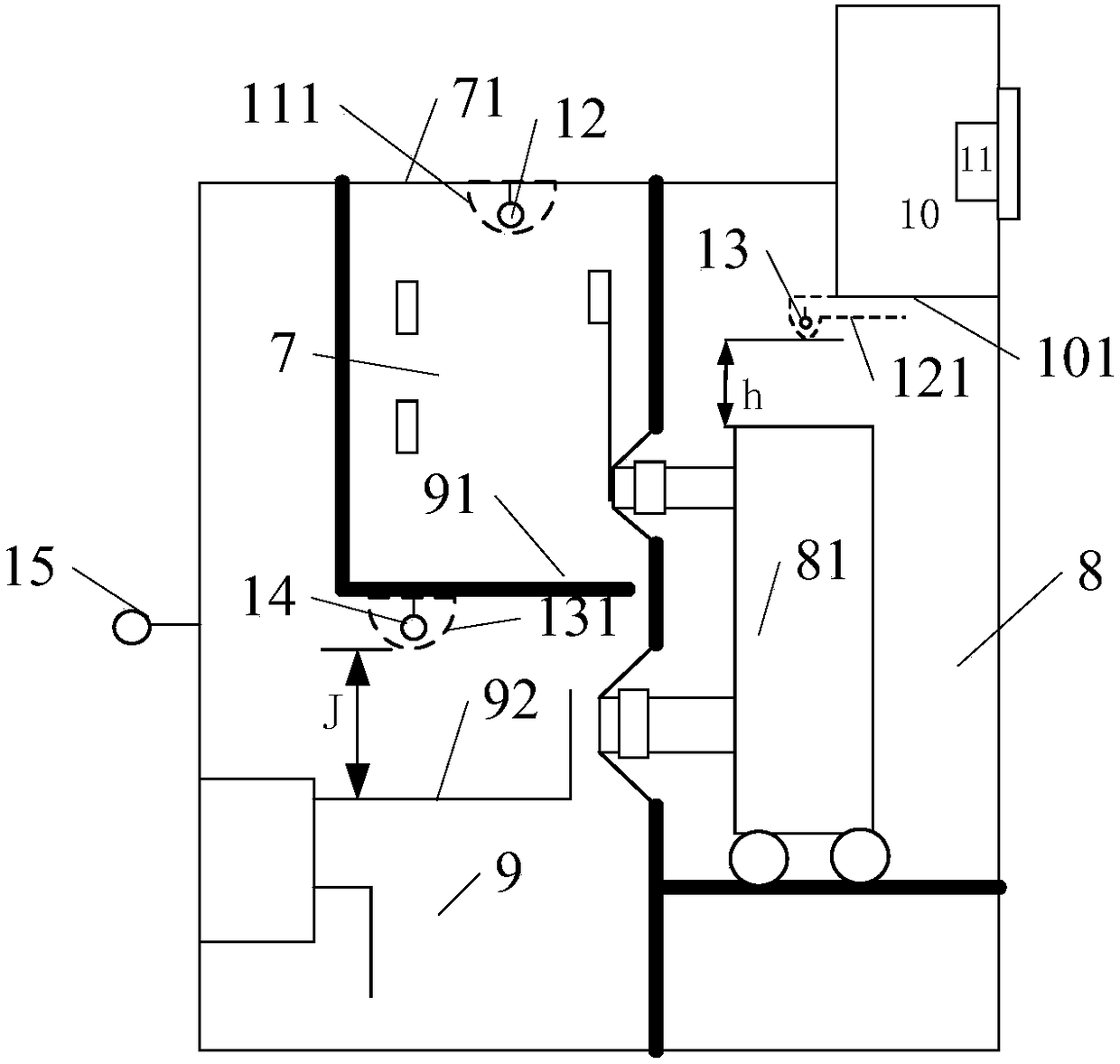 Switchgear thermal defect monitoring system, analysis method and comprehensive measuring control device thereof