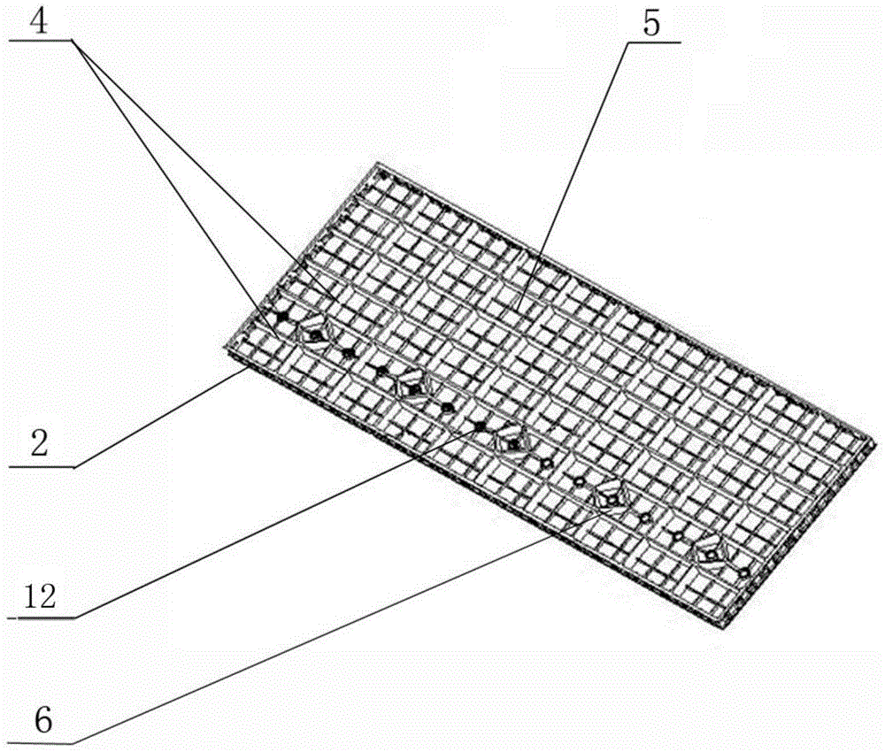 Flat plastic formwork for construction