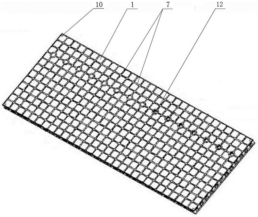 Flat plastic formwork for construction