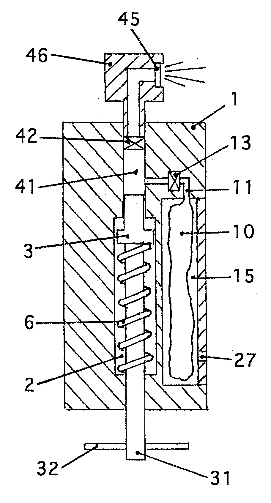 Atomizer for manual actuation