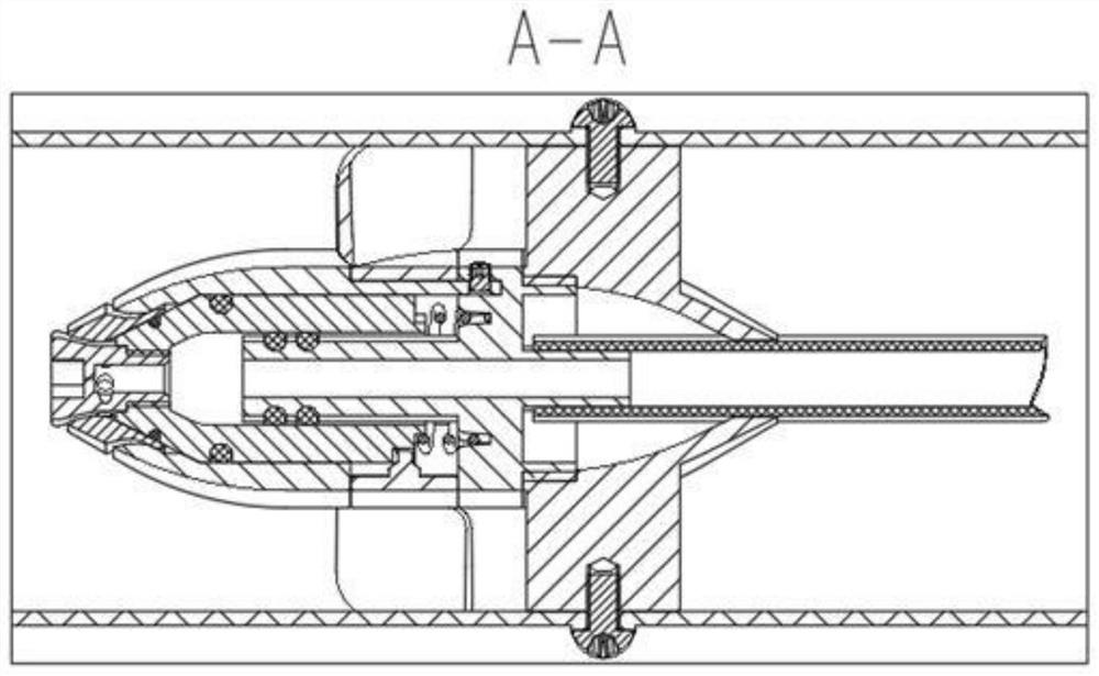 Pneumatic conveying variable spray head