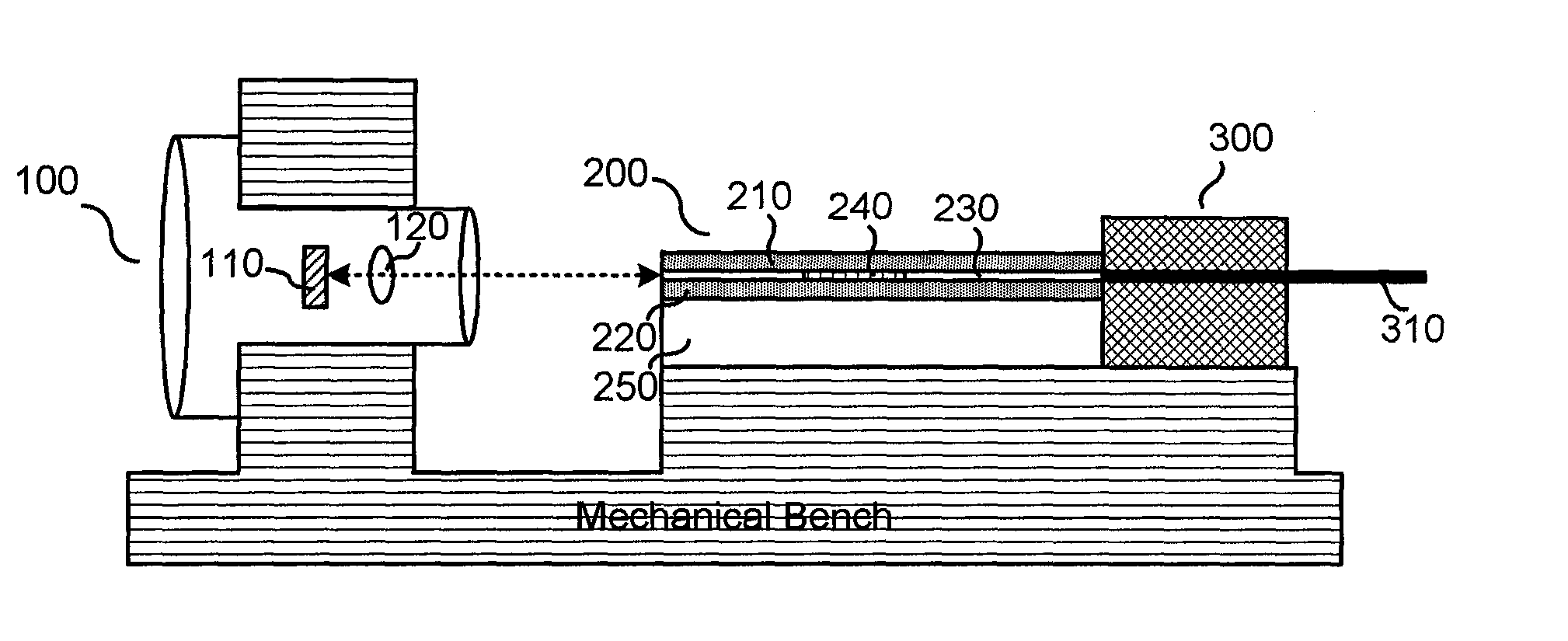 Tunable laser module based on polymer waveguides