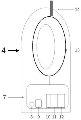 Ocean environment-based armpit vital sign transmission positioning search and rescue system