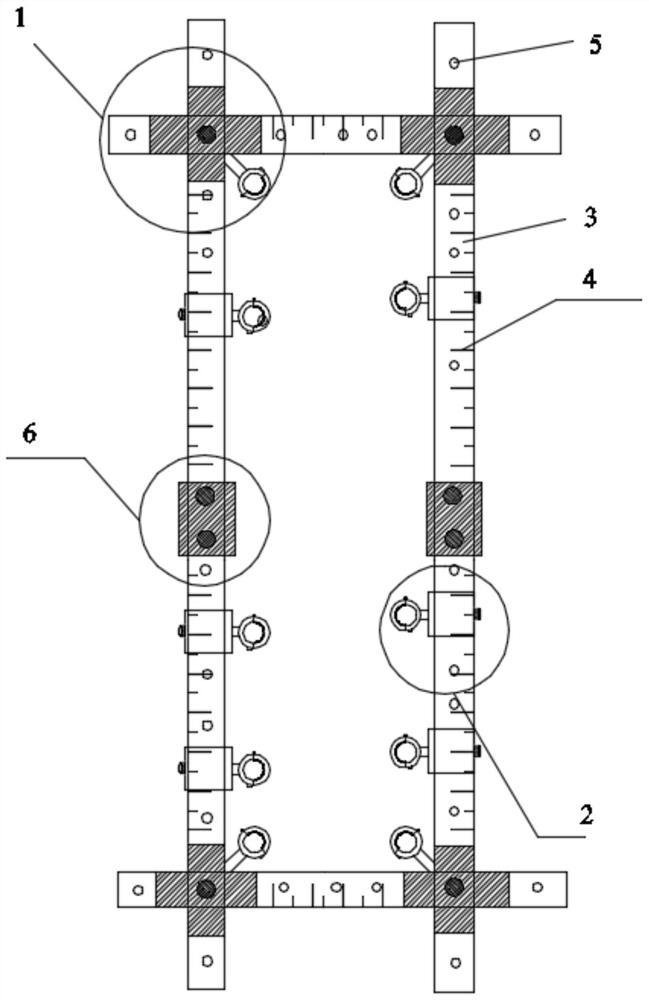 Temporary positioning device for steel frame