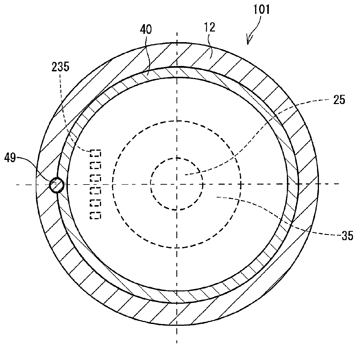 Drive device assembled by an interference fit