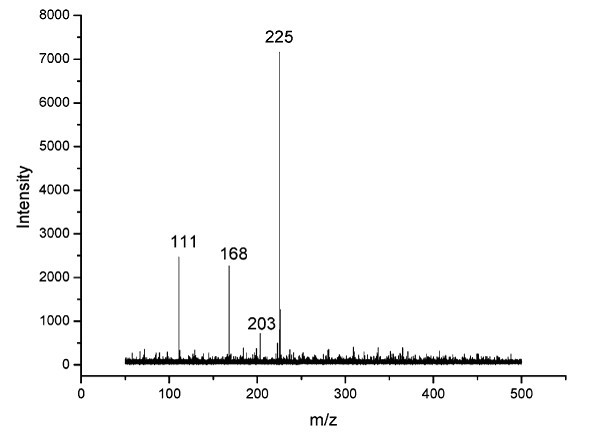 Graphene matrix and application of graphene matrix in matrix-assisted laser desorption/ionization-time of flight-mass spectrometry detection