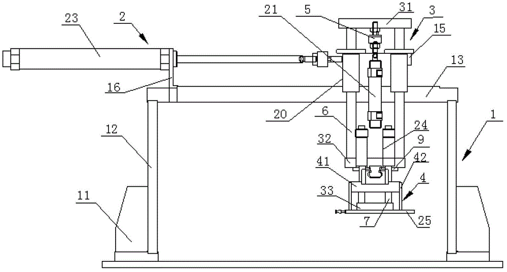 Pen core automatic displacement method and device