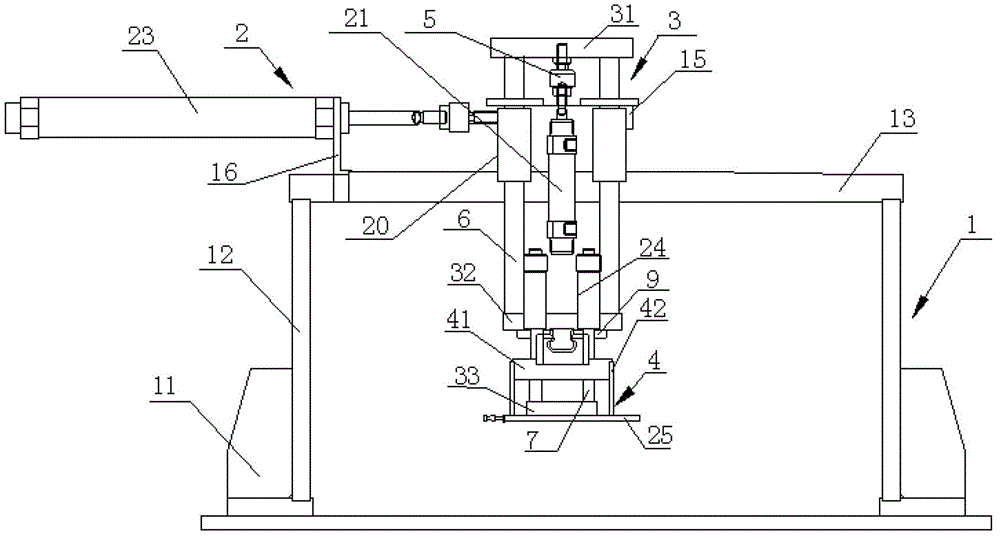 Pen core automatic displacement method and device