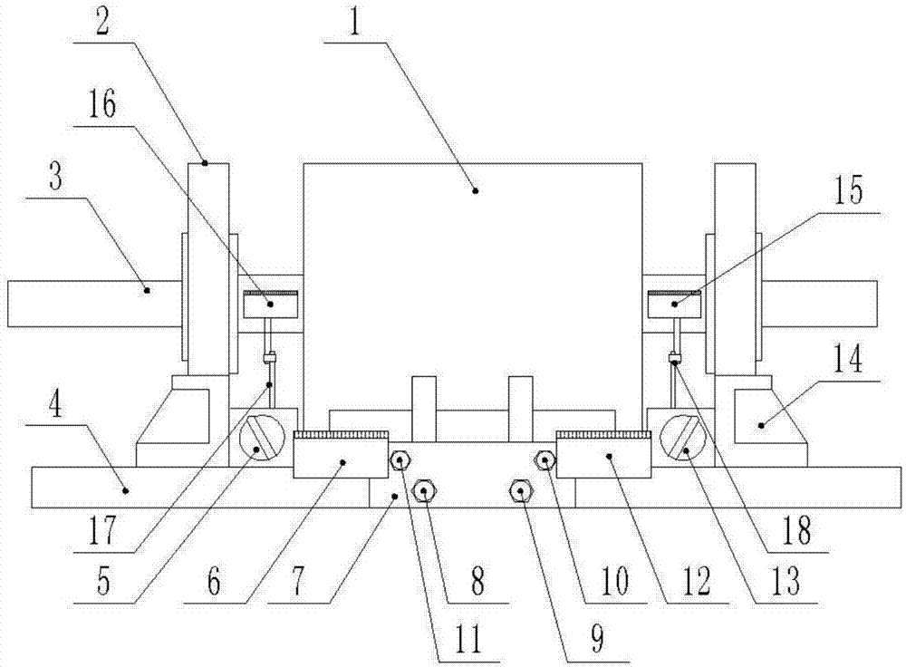 Motor air gap eccentric detection device