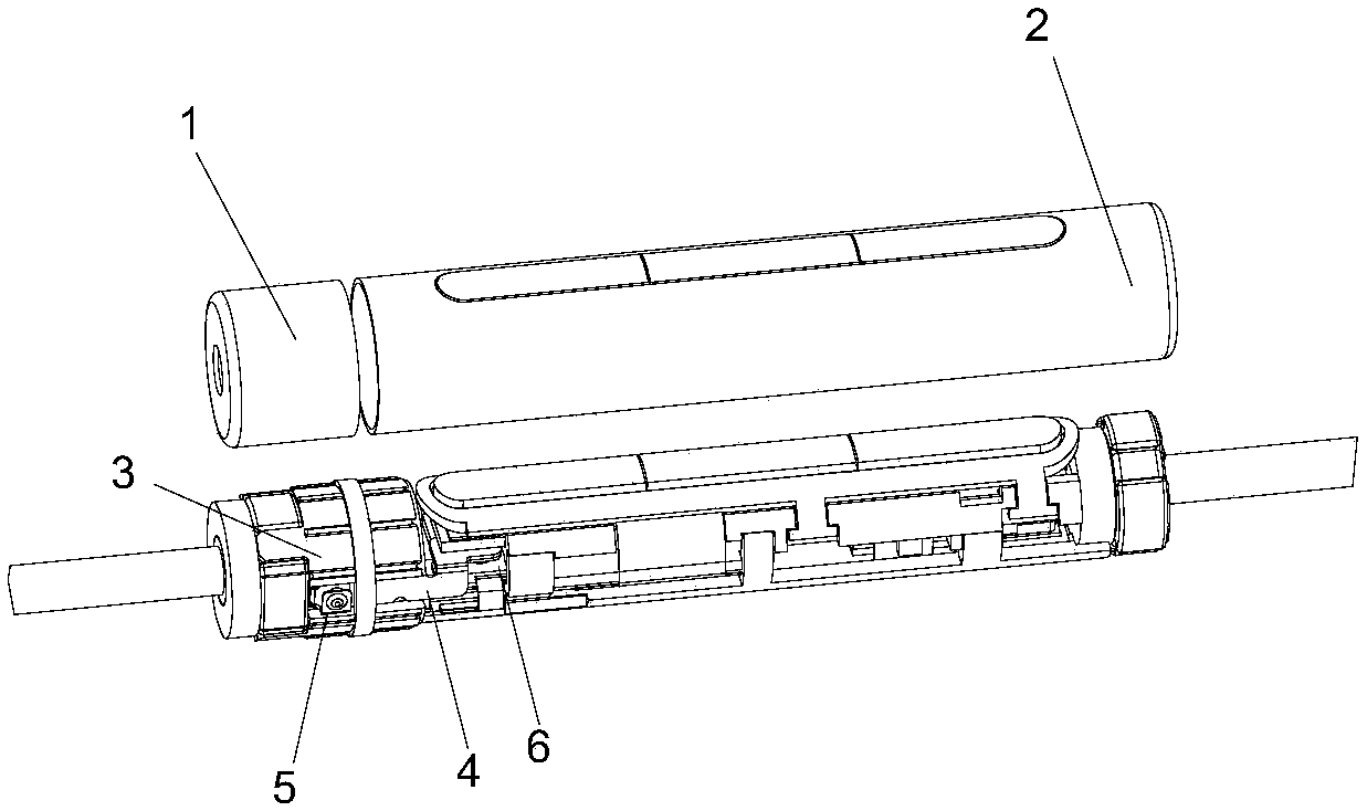 Drive-by-wire structure and Bluetooth headset