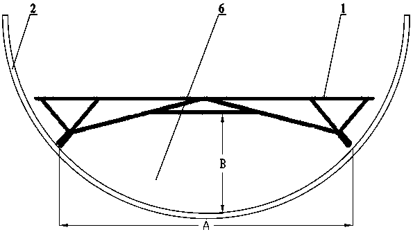 Construction method of middle partition of urban underground comprehensive pipe gallery