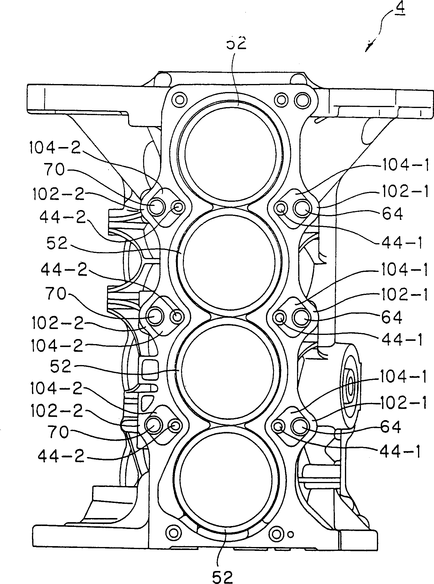 Leaked fuel gas return-flow structure for engine