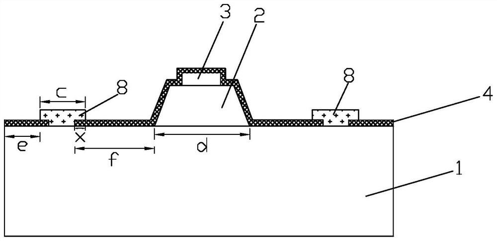 Structure for reducing b-c junction capacitance of heterojunction bipolar transistor and manufacturing method thereof