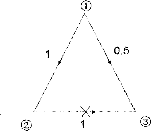 Analysis method of DC power flow in dynamic topology electric network