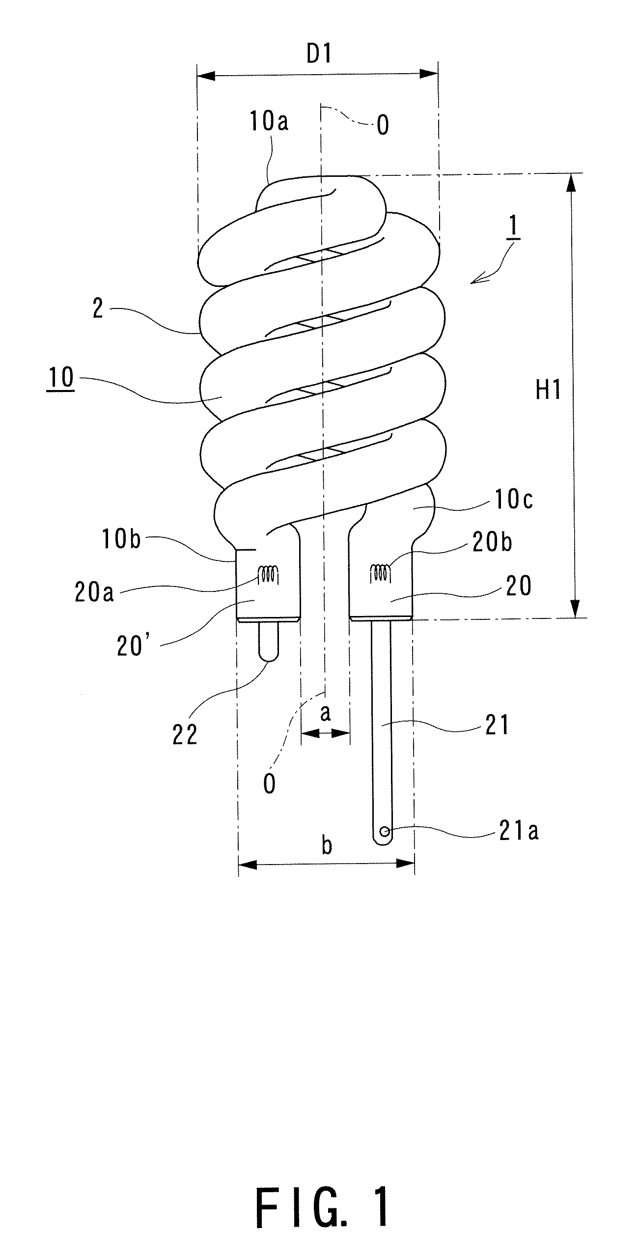 Compact fluorescent lamp and lighting apparatus