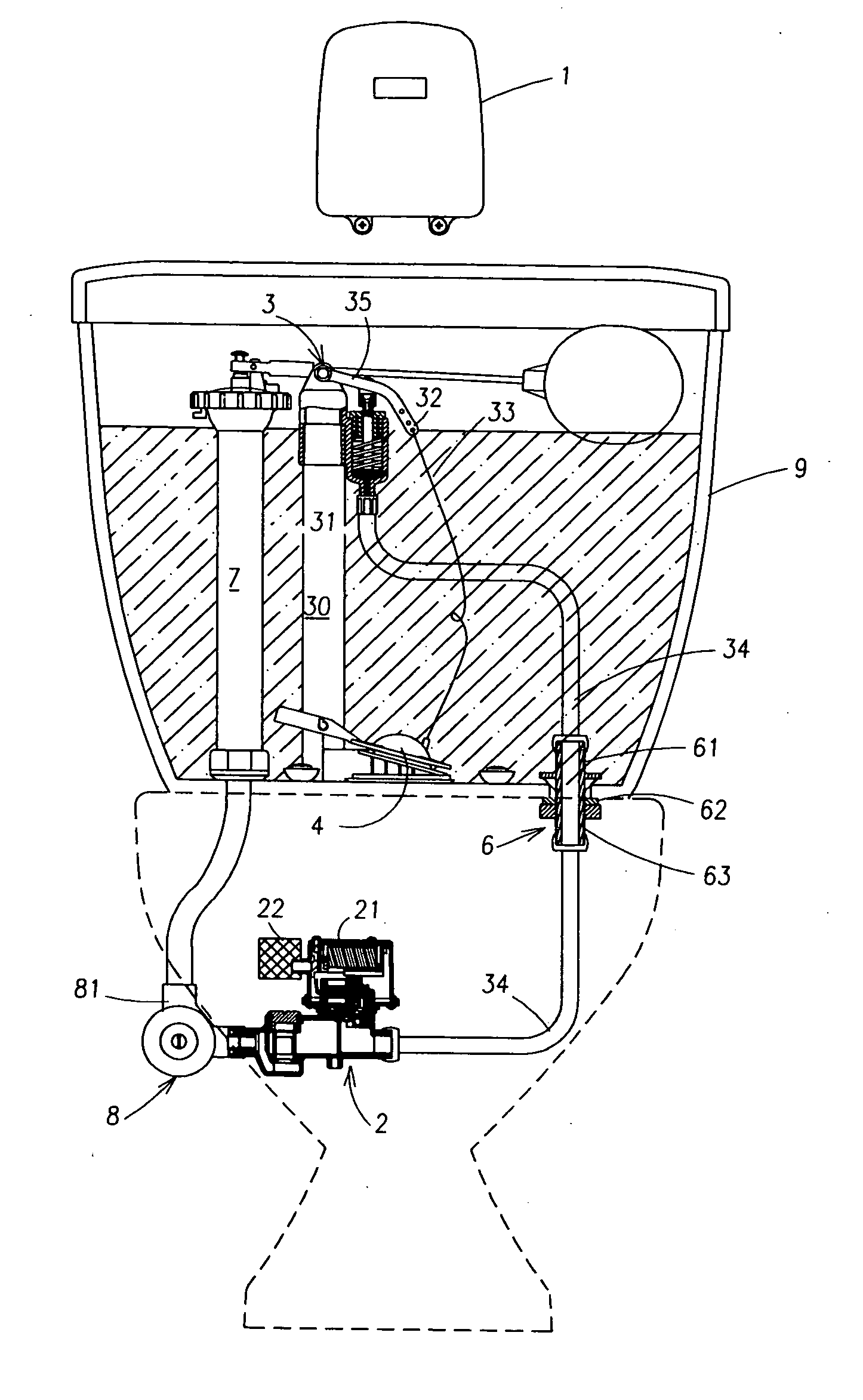 Toilet tank automatic flush apparatus