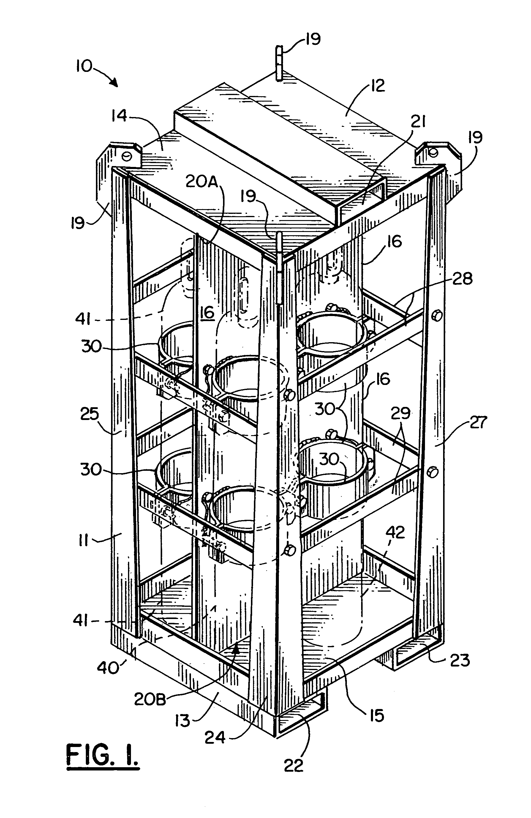 Method and apparatus for transporting pressurized gas canisters