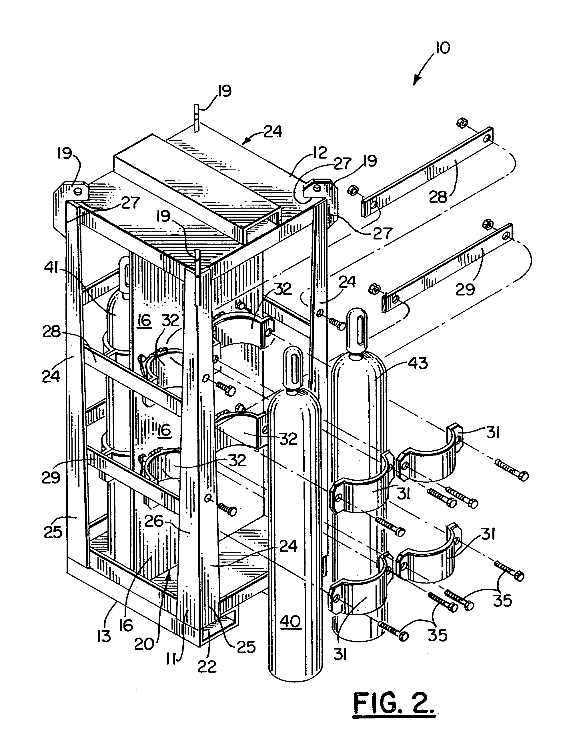 Method and apparatus for transporting pressurized gas canisters