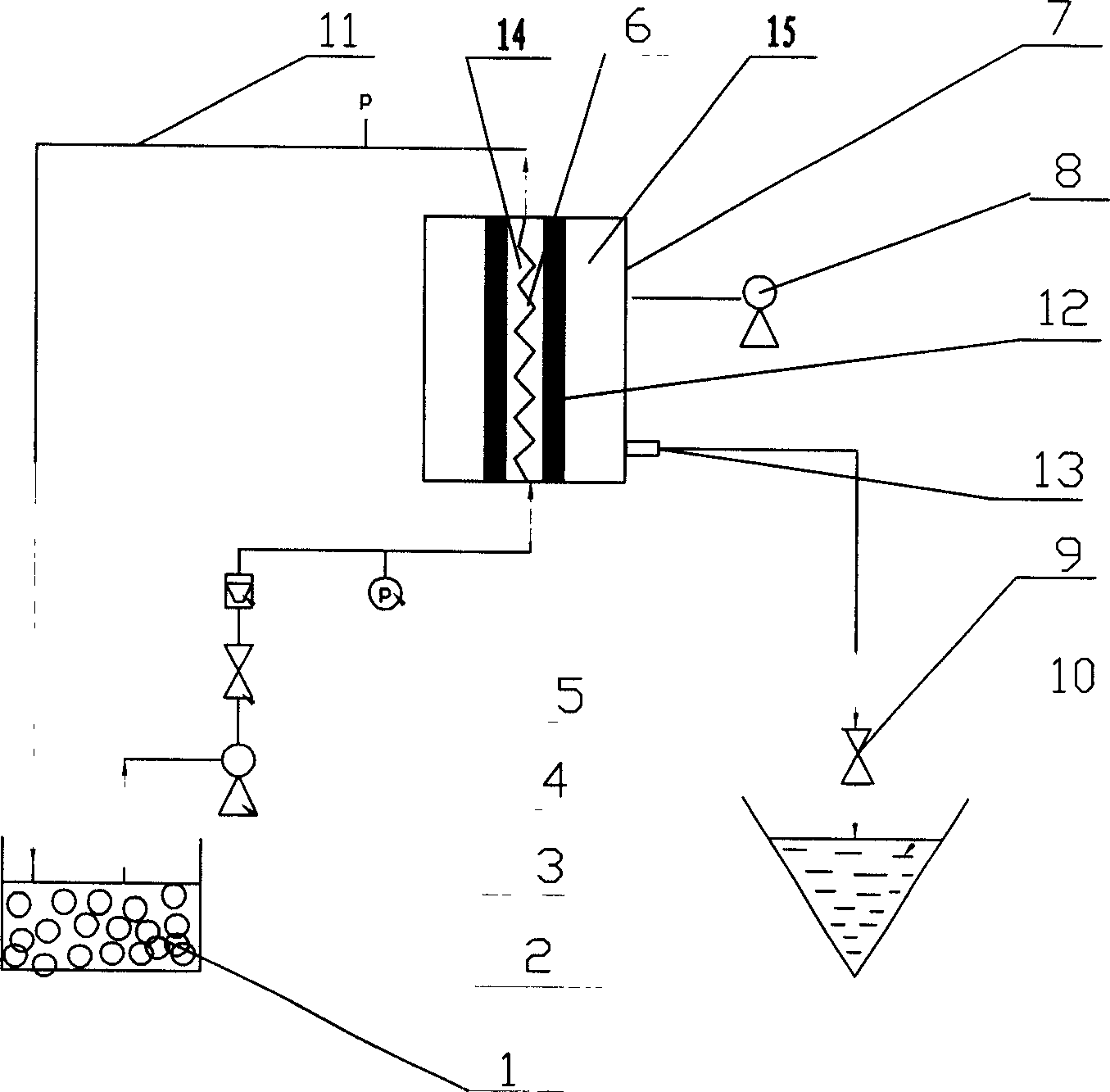 Inorganic micro filtering membrane vacuum emulsion breaking method and equipment