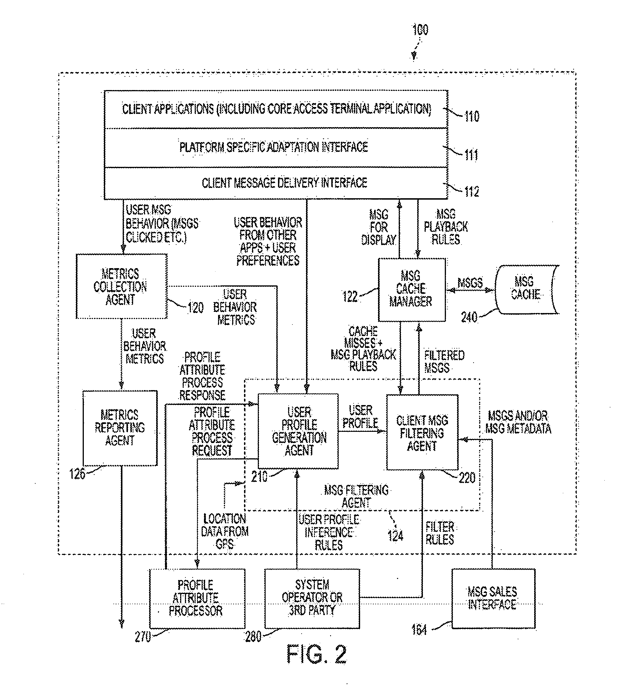 Method and system for message value calculation in a mobile environment