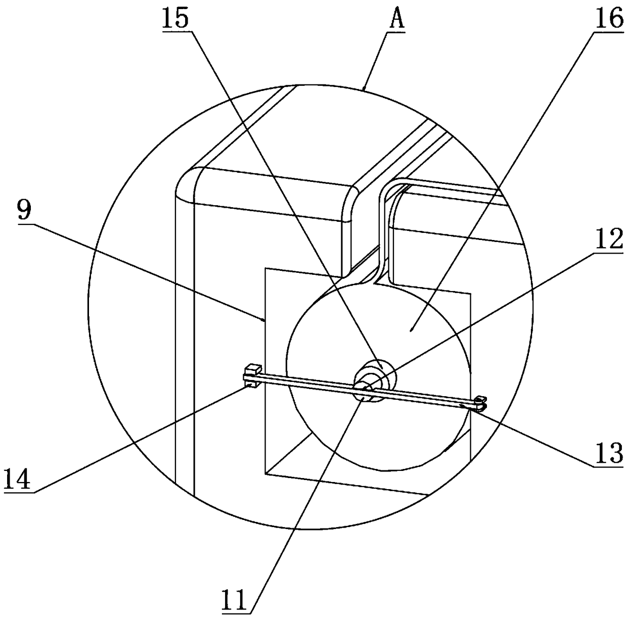 Headrest type suspended anesthesia device used in anesthesiology department