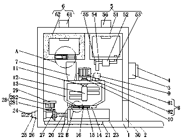 Convenient-to-use fodder mixing device for animal husbandry