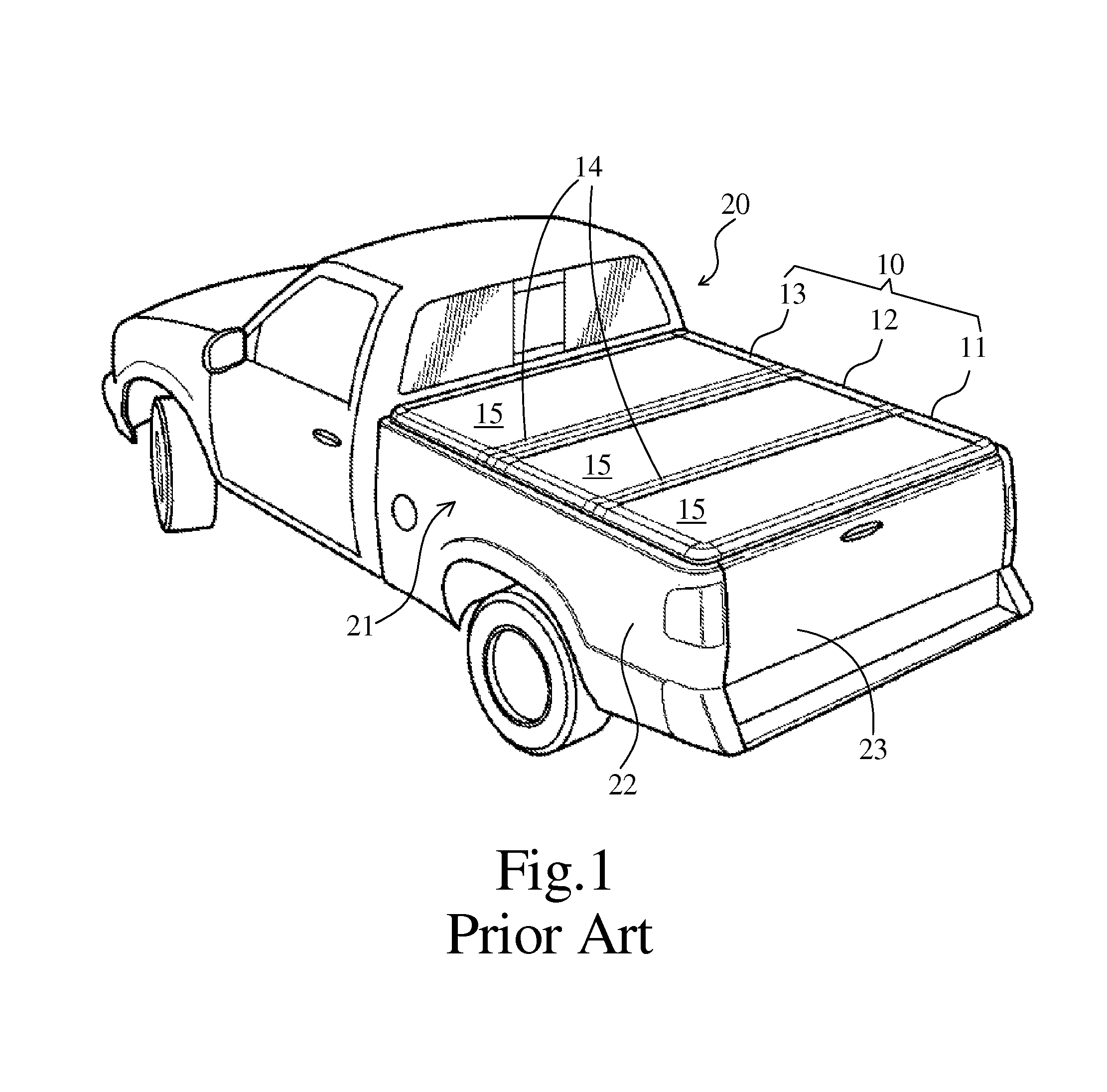 Foldable tonneau cover for pick-up truck and waterproof flexible strip thereof