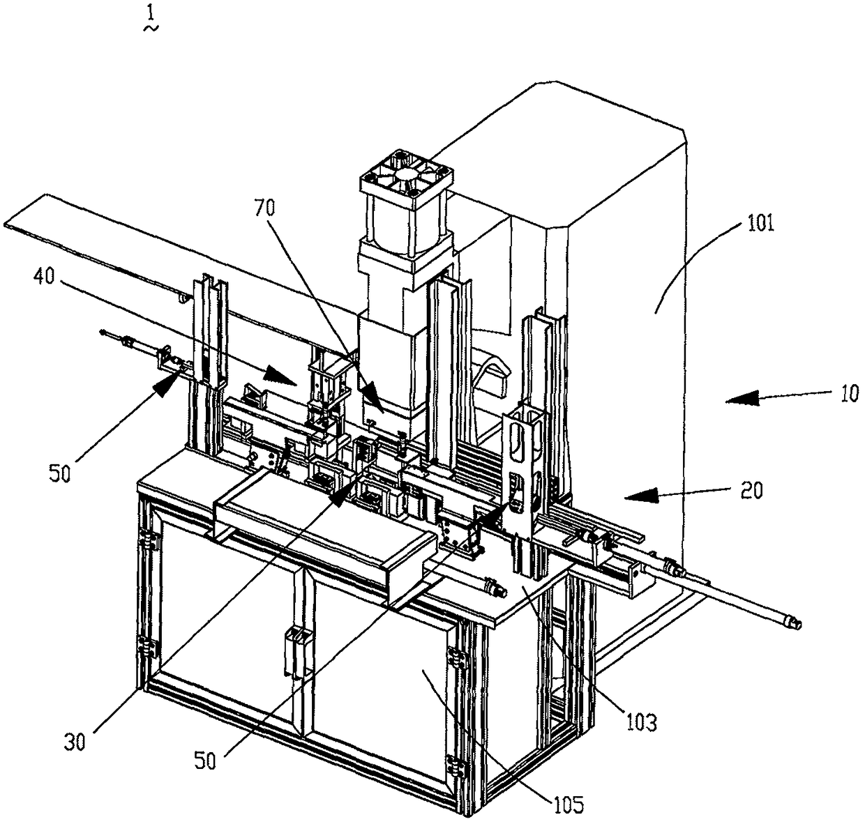 Automatic welding assembly line machine tool