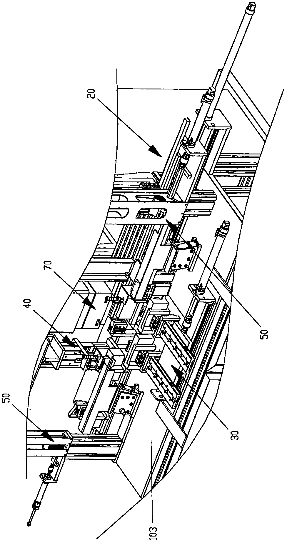 Automatic welding assembly line machine tool