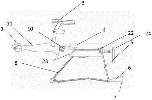 Standing type office chair