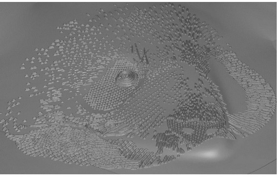 A concave-convex texture mold and its manufacturing method and application