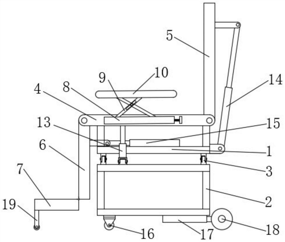 Electric nursing wheelchair bed