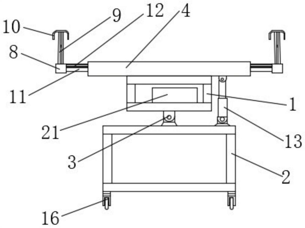 Electric nursing wheelchair bed