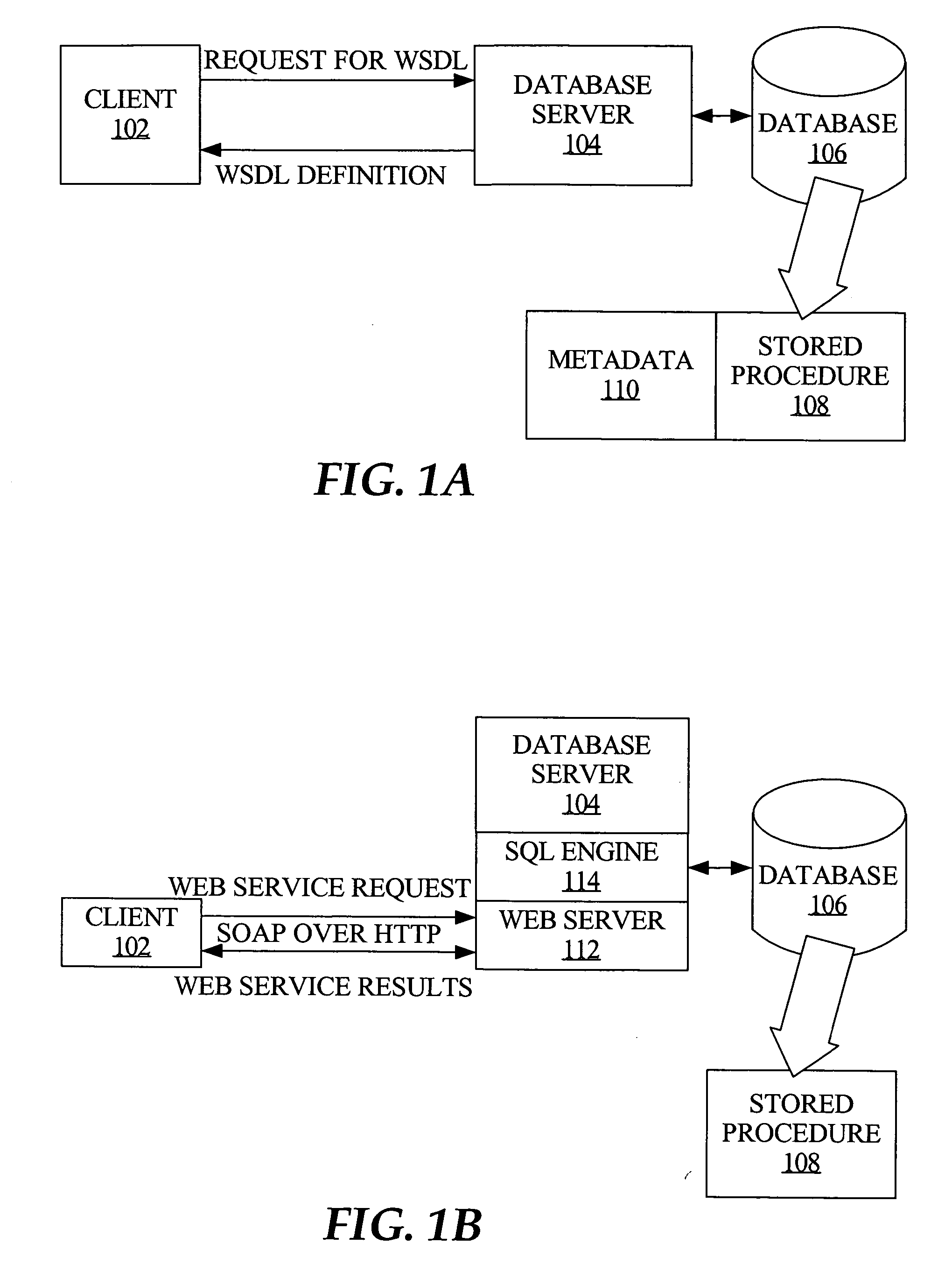 Techniques for automatically exposing, as web services, procedures and functions stored in a database