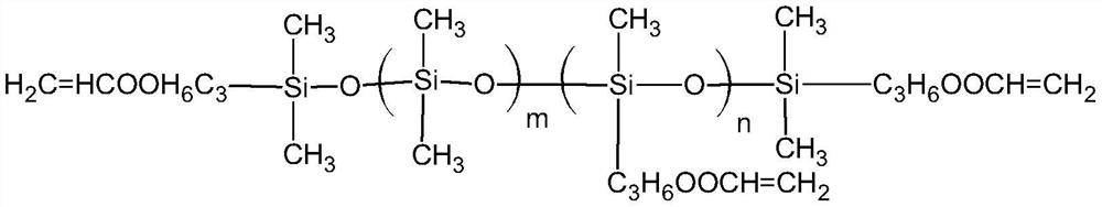 Solvent-free release silicone oil suitable for PET film and preparation method of solvent-free release silicone oil