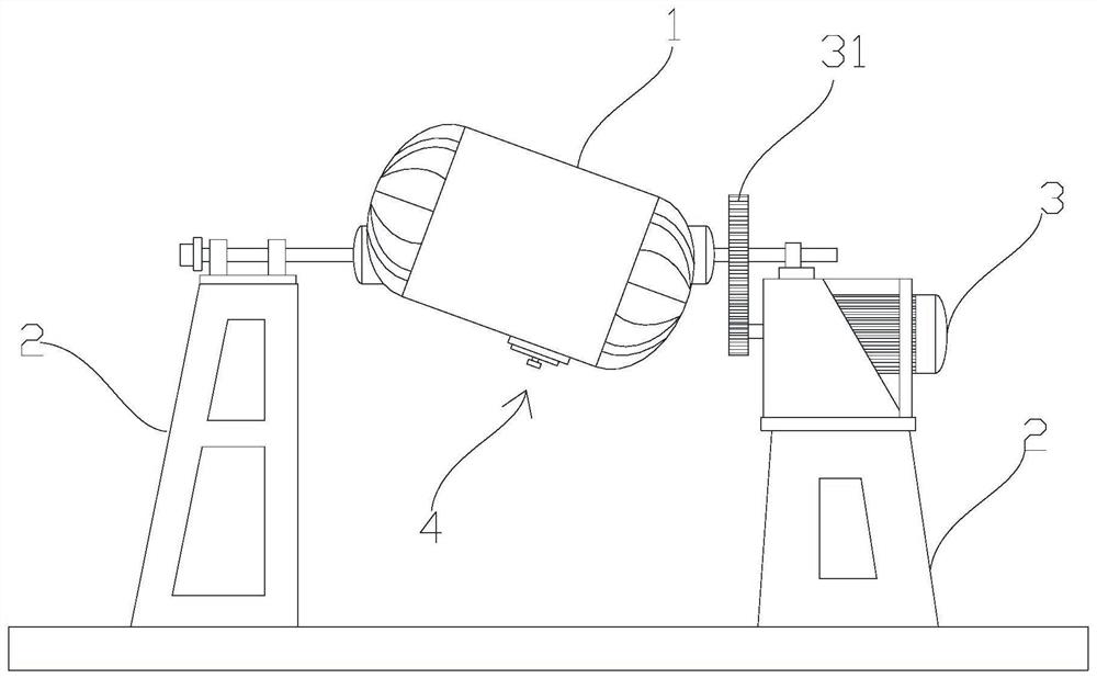 Formation process and vacuum drying equipment for direct powder of Tripterygium hypoglaucum roots