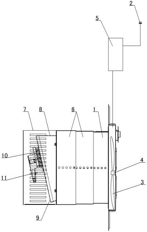 Backwash self-cleaning ventilation device