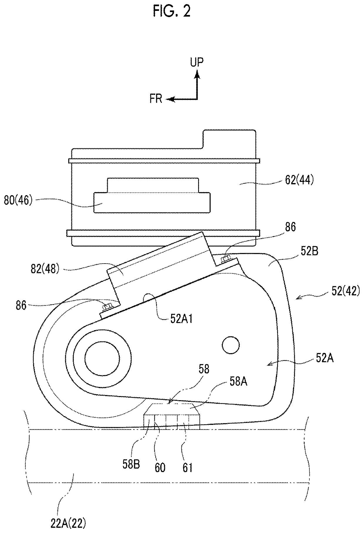 Power unit structure for vehicle