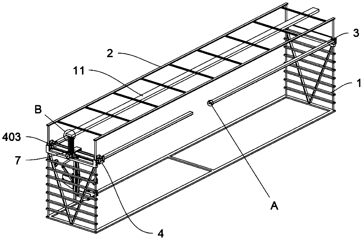 Double-axis equipment frame body of motor pump shell casting equipment